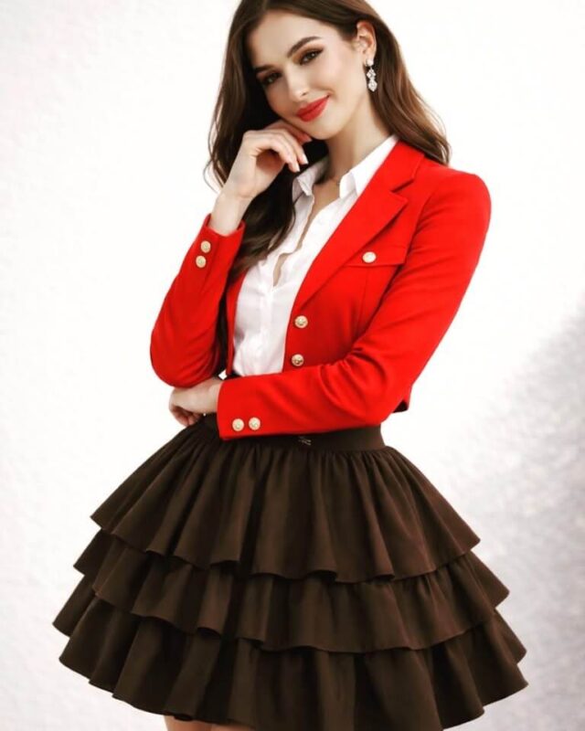 Spodnica z falbankami La moda