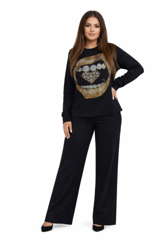 Damski komplet dzianinowy