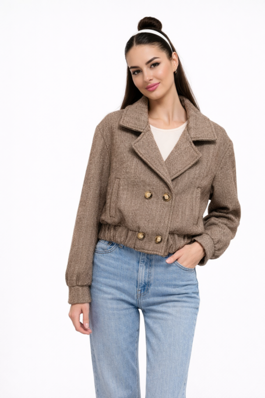 Kurtka materialowa damska