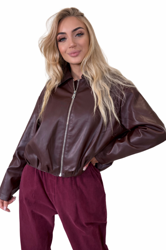 Kurtka damska  z eko skóry